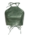 Gaelle Paris Gaëlle Paris Woman Top Green Size 4 Polyurethane In Green