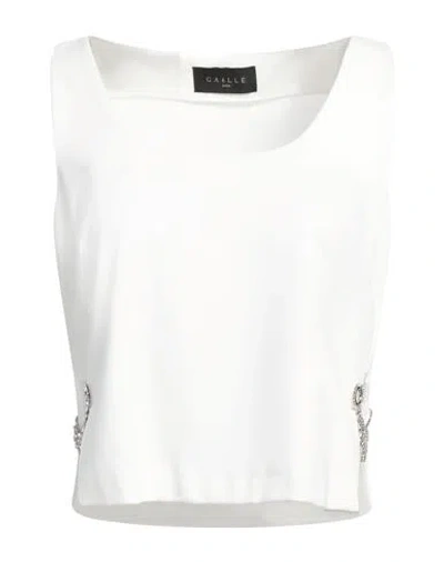 Gaelle Paris Gaëlle Paris Woman Top Ivory Size 8 Viscose, Polyamide, Elastane In White