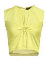 Gaelle Paris Gaëlle Paris Woman Top Lime Green Size 10 Polyester, Elastane