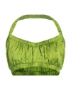 Gaelle Paris Gaëlle Paris Woman Top Lime Green Size 12 Viscose In Green