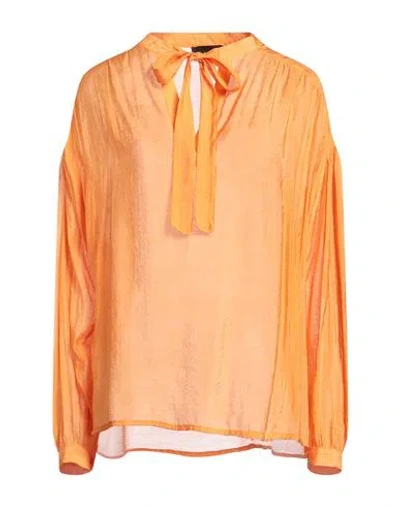 Gaelle Paris Gaëlle Paris Woman Top Orange Size 4 Viscose, Polyamide