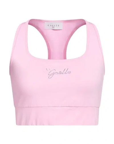 Gaelle Paris Gaëlle Paris Woman Top Pink Size 2 Cotton, Elastane
