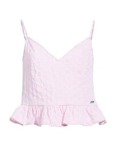 Gaelle Paris Gaëlle Paris Woman Top Pink Size 4 Cotton