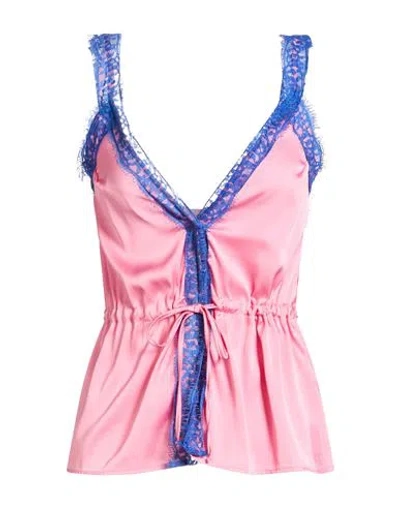 Gaelle Paris Gaëlle Paris Woman Top Pink Size 8 Polyester, Elastane