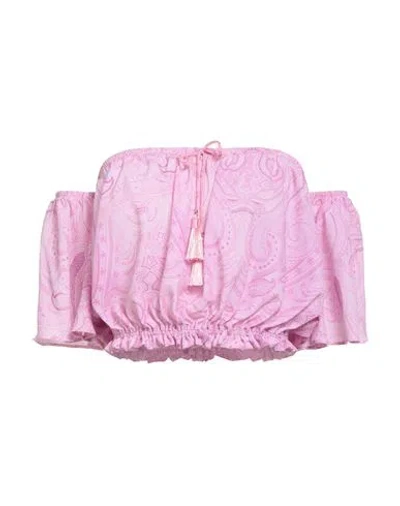Gaelle Paris Gaëlle Paris Woman Top Pink Size M Polyester, Elastane