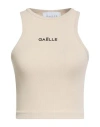Gaelle Paris Gaëlle Paris Woman Top Sand Size 2 Cotton, Elastane In Neutral