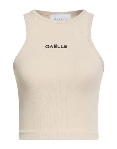 Gaelle Paris Gaëlle Paris Woman Top Sand Size 2 Cotton, Elastane In Neutral