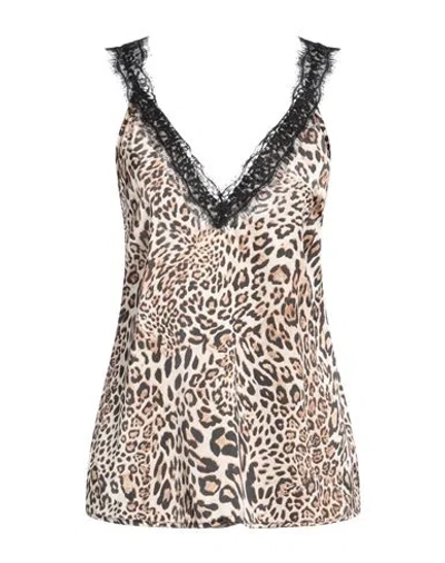 Gaelle Paris Gaëlle Paris Woman Top Sand Size 4 Polyester In Multi