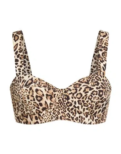 Gaelle Paris Gaëlle Paris Woman Top Sand Size 8 Polyester, Elastane In Multi