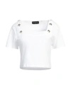 Gaelle Paris Gaëlle Paris Woman Top White Size 1 Cotton, Elastane In White