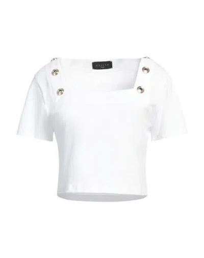 Gaelle Paris Gaëlle Paris Woman Top White Size 1 Cotton, Elastane