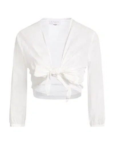 Gaelle Paris Gaëlle Paris Woman Top White Size 10 Cotton