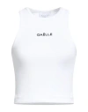 Gaelle Paris Gaëlle Paris Woman Top White Size 3 Cotton, Elastane