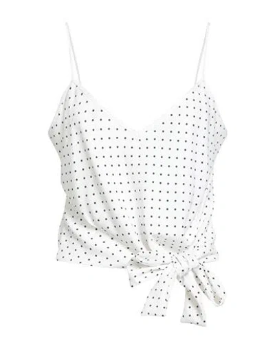 Gaelle Paris Gaëlle Paris Woman Top White Size 4 Polyester