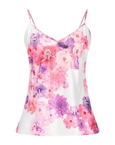 Gaelle Paris Gaëlle Paris Woman Top White Size 8 Polyester In Multi