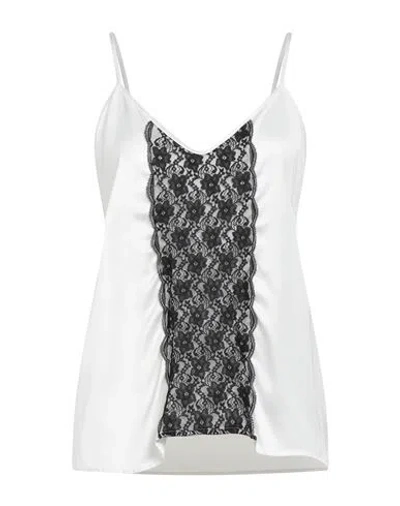 Gaelle Paris Gaëlle Paris Woman Top White Size 8 Viscose, Polyamide