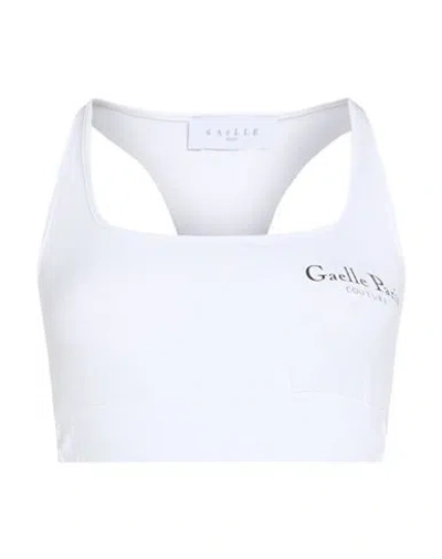Gaelle Paris Gaëlle Paris Woman Top White Size M Cotton, Elastane