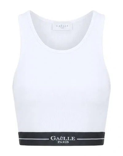 Gaelle Paris Gaëlle Paris Woman Top White Size M Cotton, Elastane