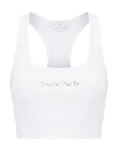 Gaelle Paris Gaëlle Paris Woman Top White Size M Cotton, Elastane