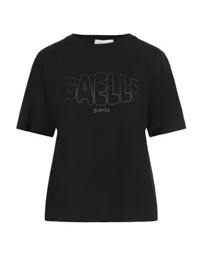 Gaelle Paris Gaëlle Paris Woman T-shirt Black Size 3 Cotton, Polyester