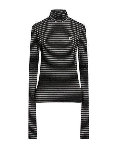 Gaelle Paris Gaëlle Paris Woman T-shirt Black Size 3 Polyester, Viscose, Elastane, Metallic Fiber, Polyamide In Multi