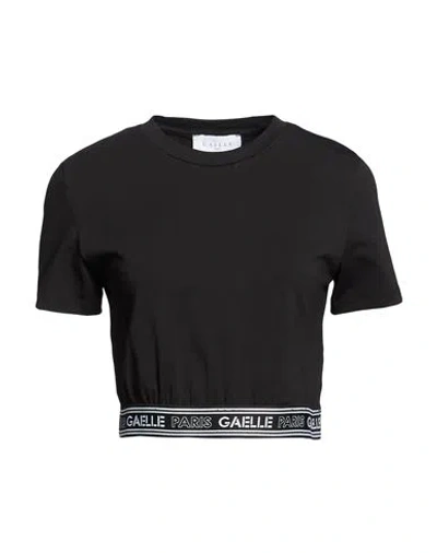 Gaelle Paris Gaëlle Paris Woman T-shirt Black Size M Cotton, Elastane