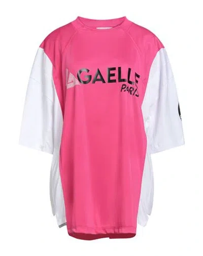 Gaelle Paris Gaëlle Paris Woman T-shirt Fuchsia Size 1 Polyester, Cotton In Pink