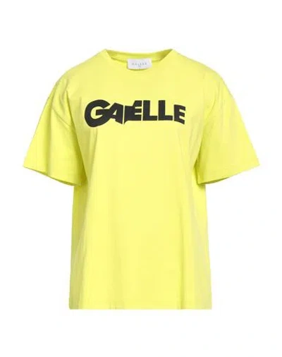 Gaelle Paris Gaëlle Paris Woman T-shirt Lime Green Size 1 Cotton In Gold