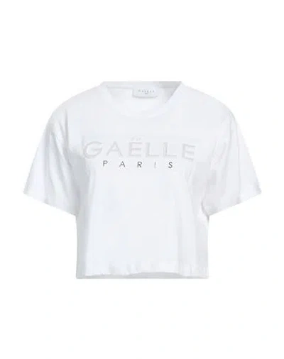 Gaelle Paris Gaëlle Paris Woman T-shirt White Size 0 Cotton