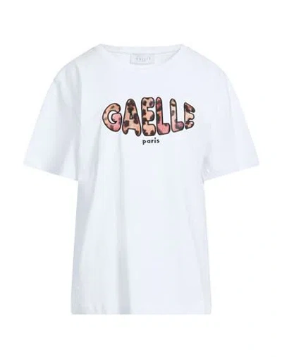 Gaelle Paris Gaëlle Paris Woman T-shirt White Size 0 Cotton