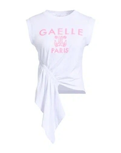 Gaelle Paris Gaëlle Paris Woman T-shirt White Size 1 Cotton
