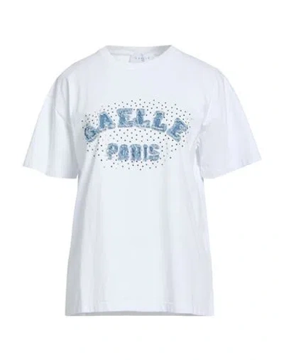 Gaelle Paris Gaëlle Paris Woman T-shirt White Size 1 Cotton