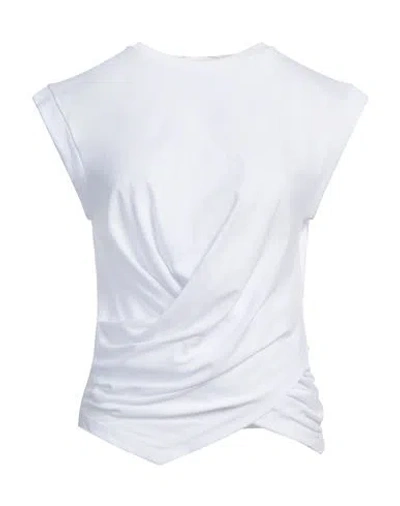 Gaelle Paris Gaëlle Paris Woman T-shirt White Size 1 Cotton