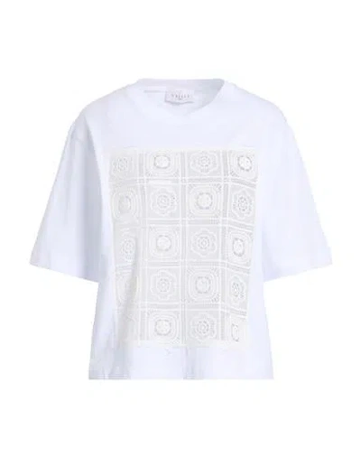 Gaelle Paris Gaëlle Paris Woman T-shirt White Size 1 Cotton, Polyester