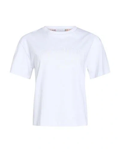 Gaelle Paris Gaëlle Paris Woman T-shirt White Size 2 Cotton, Polyester
