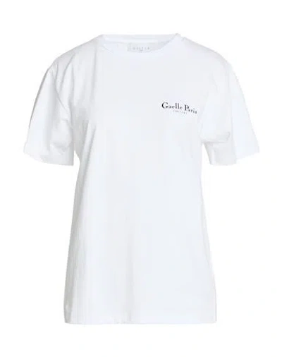 Gaelle Paris Gaëlle Paris Woman T-shirt White Size S Cotton