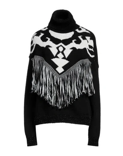 Gaelle Paris Gaëlle Paris Woman Turtleneck Black Size 1 Acrylic, Polyester