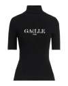 Gaelle Paris Gaëlle Paris Woman Turtleneck Black Size 1 Viscose, Polyester, Polyamide