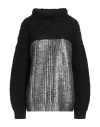 Gaelle Paris Gaëlle Paris Woman Turtleneck Black Size 3 Acrylic, Polyester