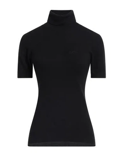Gaelle Paris Gaëlle Paris Woman Turtleneck Black Size 3 Viscose, Polyester, Polyamide In Black