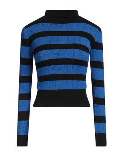 Gaelle Paris Gaëlle Paris Woman Turtleneck Bright Blue Size 2 Viscose, Polyester, Polyamide