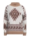Gaelle Paris Gaëlle Paris Woman Turtleneck Brown Size 3 Viscose, Polyester, Polyamide In Brown