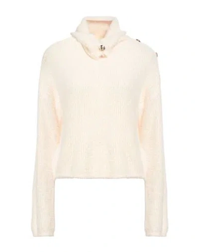 Gaelle Paris Gaëlle Paris Woman Turtleneck Cream Size 2 Polyamide In White