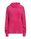 Gaelle Paris Gaëlle Paris Woman Turtleneck Fuchsia Size 0 Polyamide In Pink