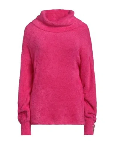 Gaelle Paris Gaëlle Paris Woman Turtleneck Fuchsia Size 0 Polyamide In Pink