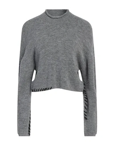 Gaelle Paris Gaëlle Paris Woman Turtleneck Grey Size 1 Acrylic, Polyamide, Polyester, Wool, Viscose In Gray