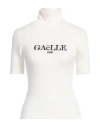 Gaelle Paris Gaëlle Paris Woman Turtleneck Ivory Size 1 Viscose, Polyester, Polyamide In White