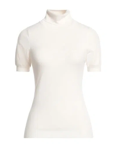 Gaelle Paris Gaëlle Paris Woman Turtleneck Off White Size 0 Viscose, Polyester, Polyamide In Off White