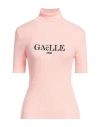 Gaelle Paris Gaëlle Paris Woman Turtleneck Pink Size 1 Viscose, Polyester, Polyamide In Pink