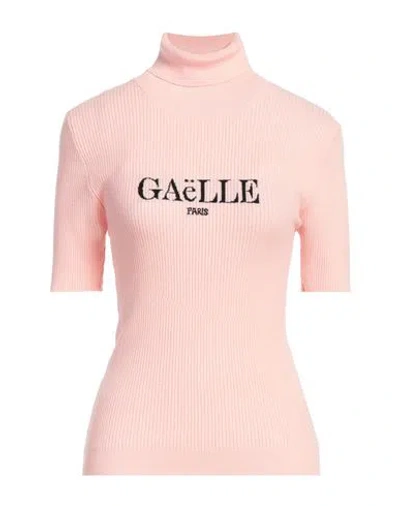 Gaelle Paris Gaëlle Paris Woman Turtleneck Pink Size 1 Viscose, Polyester, Polyamide